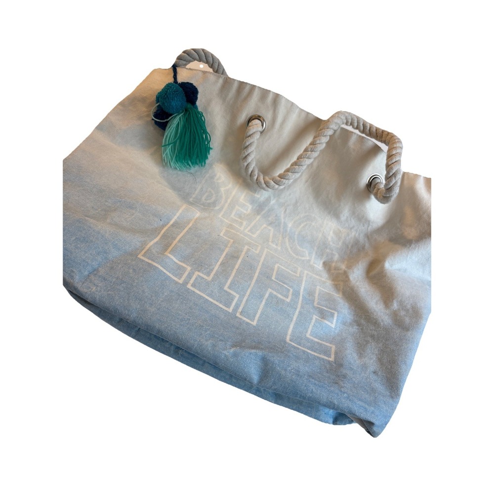 Beach‎ Life Inspired Canvas Tote Bag